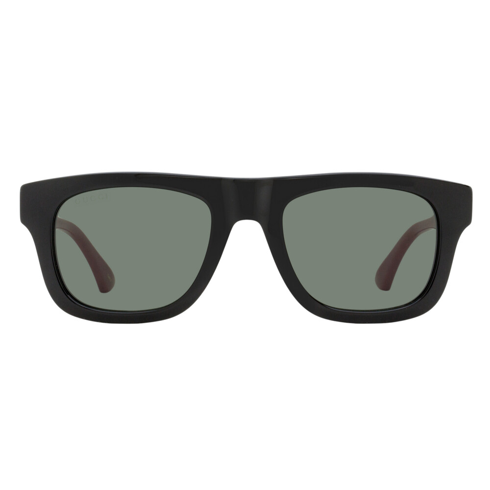Gucci Soft Rectangular Sunglasses GG1991S 001 Black-Web 52mm - Picture 2 of 2